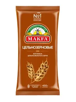 Макароны "Перья" цельнозерновые 450 г MAKFA 17416681 купить за 66 ₽ в интернет-магазине Wildberries