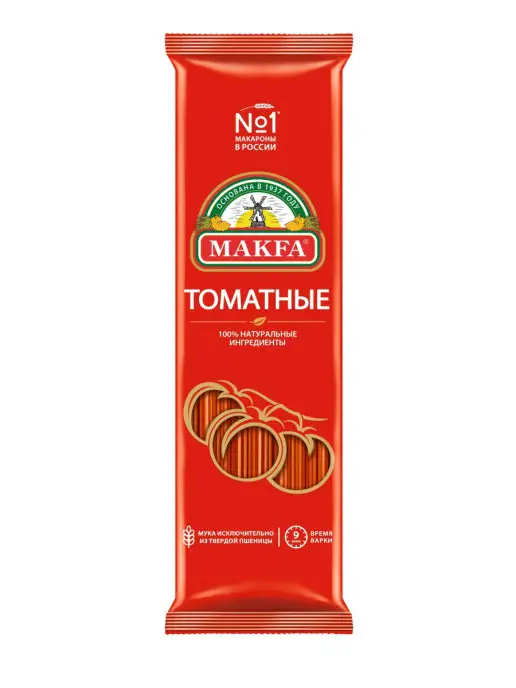 Makfa Макароны Спагетти томатные 500 г, 500 г
