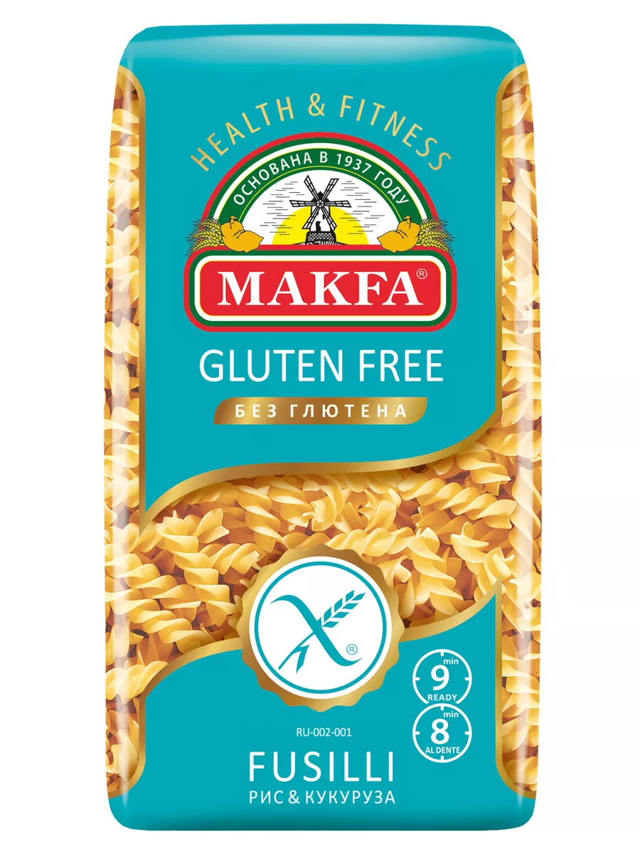 Макароны FUSILLI без глютена 300 г MAKFA 17416685 купить за 159 ₽ в  интернет-магазине Wildberries