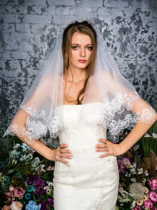 Fata vip Свадебная фата,длина 150 см, белый, фото 2