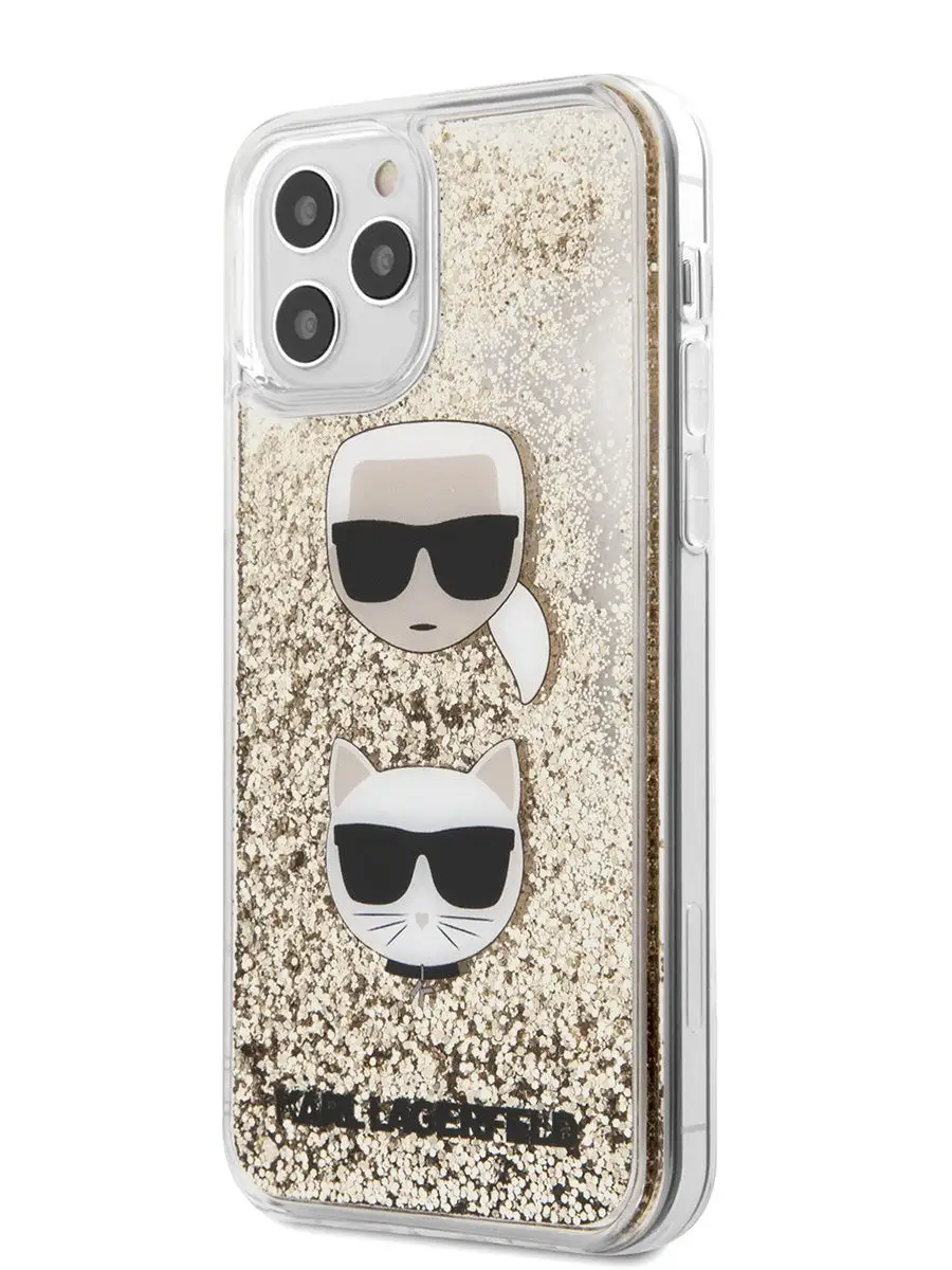 Чехол на iPhone 12 Pro Max жидкие блестки Liquid Glitter Karl Lagerfeld  17419958 купить в интернет-магазине Wildberries