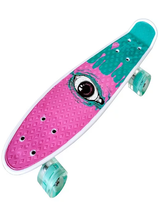 HOT.SKATE Скейтборд Пенниборд, розовый, фото 2