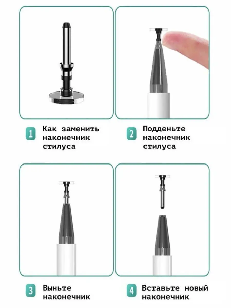 Стилус для телефона / планшета + ручка Pencil One (работает с iOS, Android,  Windows) WiWU 17433181 купить в интернет-магазине Wildberries