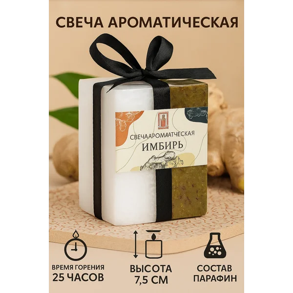 Ароматическая свеча Имбирь