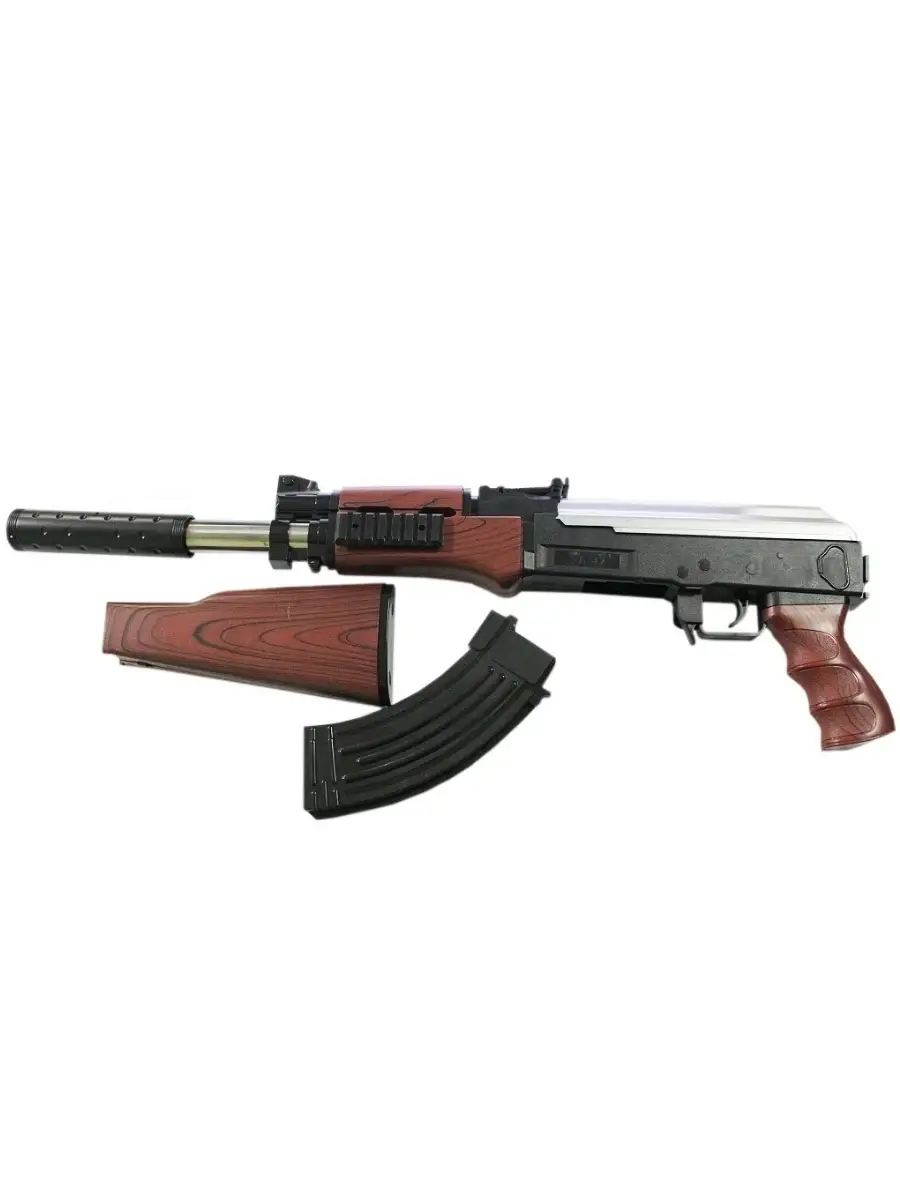 Автомат АК-47. Автомат Калашникова AK-47. Игрушечный. Игрушечное оружие.  Лазерный прицел. Подарок Ocean toys 17443589 купить в интернет-магазине  Wildberries