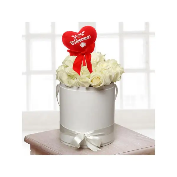 Мягкая игрушка на палочке "С любовью", сердце