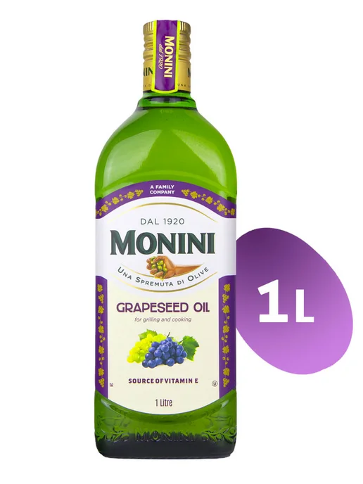 Monini Масло из виноградных косточек рафинированное, 500л, 1 л