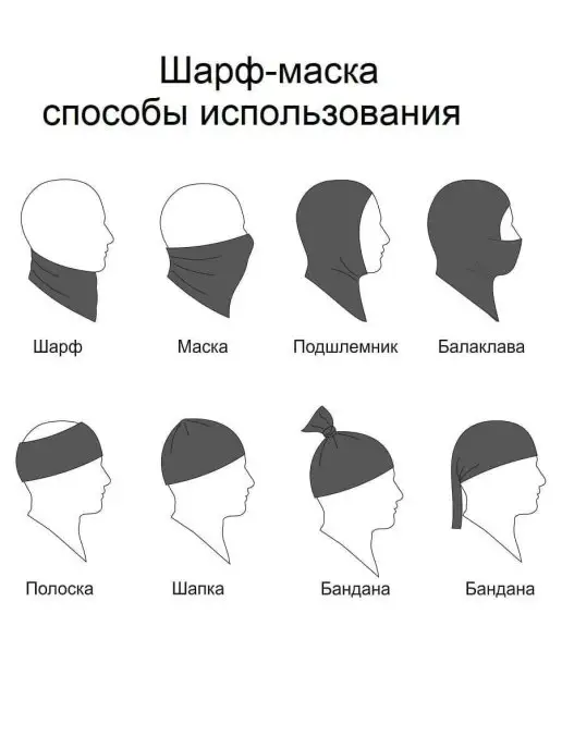 ZNAK Снуд Бафф летний Шарф Бандана спортивн Труба, вариант, фото 8