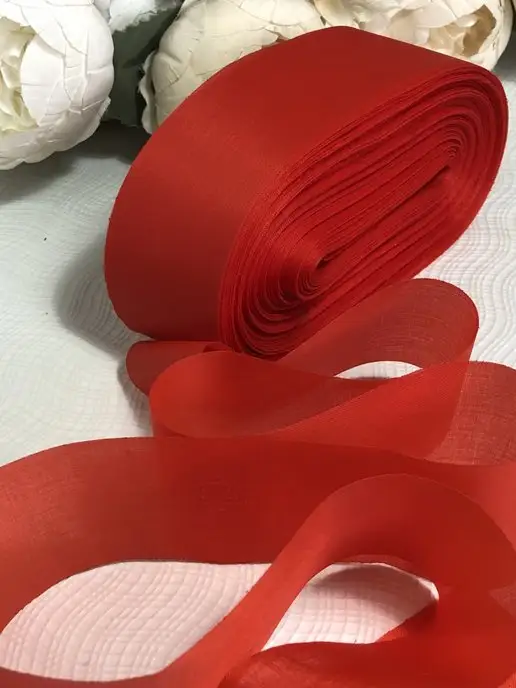 MARANSO textile Лента капроновая, красно-розовый, розовый, фото 7