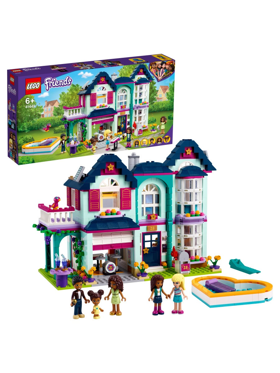 Конструктор LEGO Friends 41449 Дом семьи Андреа / увлекательная игра,  подарок, дошкольнику LEGO 17529366 купить в интернет-магазине Wildberries