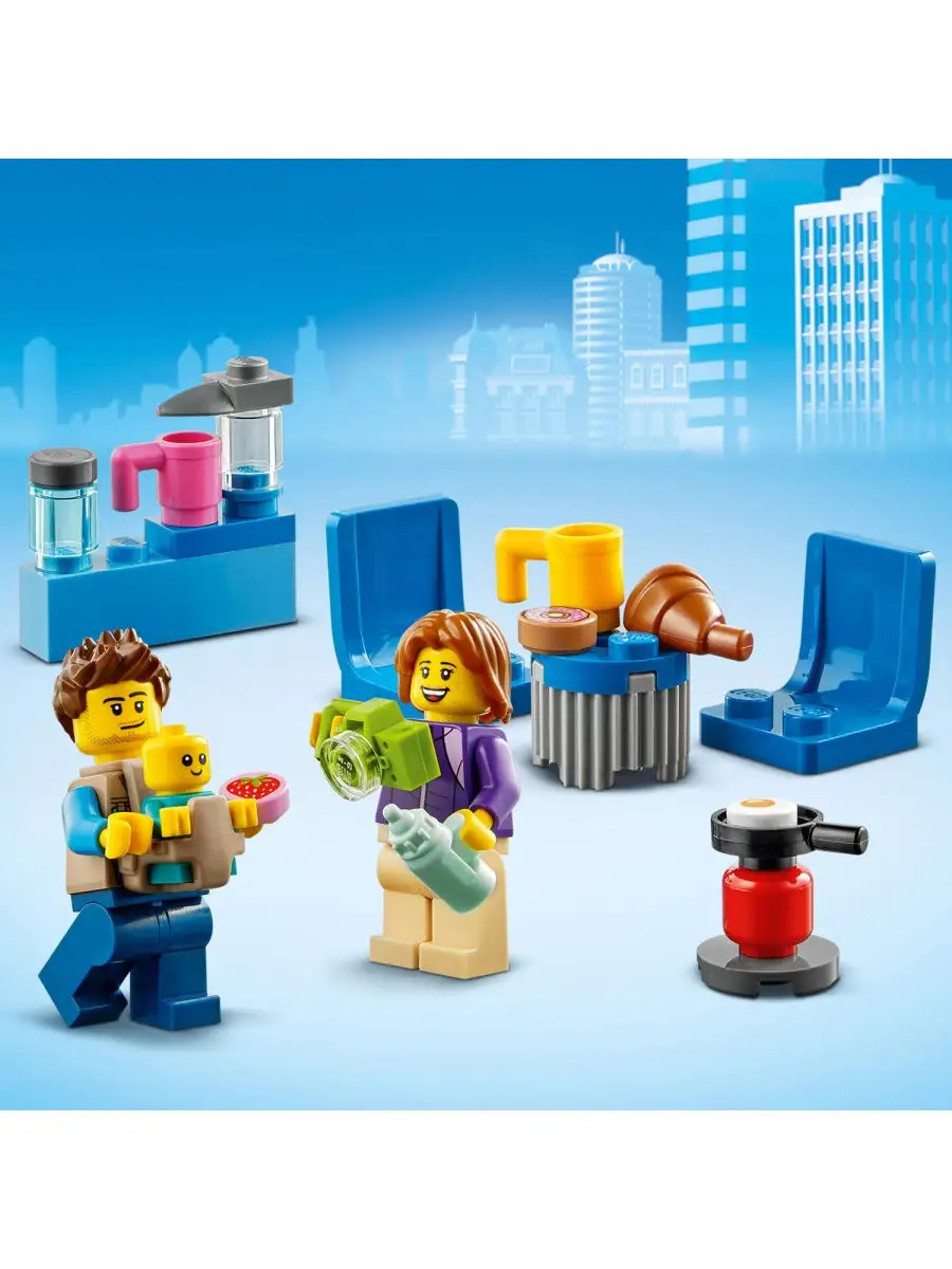 Конструктор LEGO City Great Vehicles 60283 Отпуск в доме на колёсах /  игрушка в дорогу, машинка LEGO 17529387 купить в интернет-магазине  Wildberries