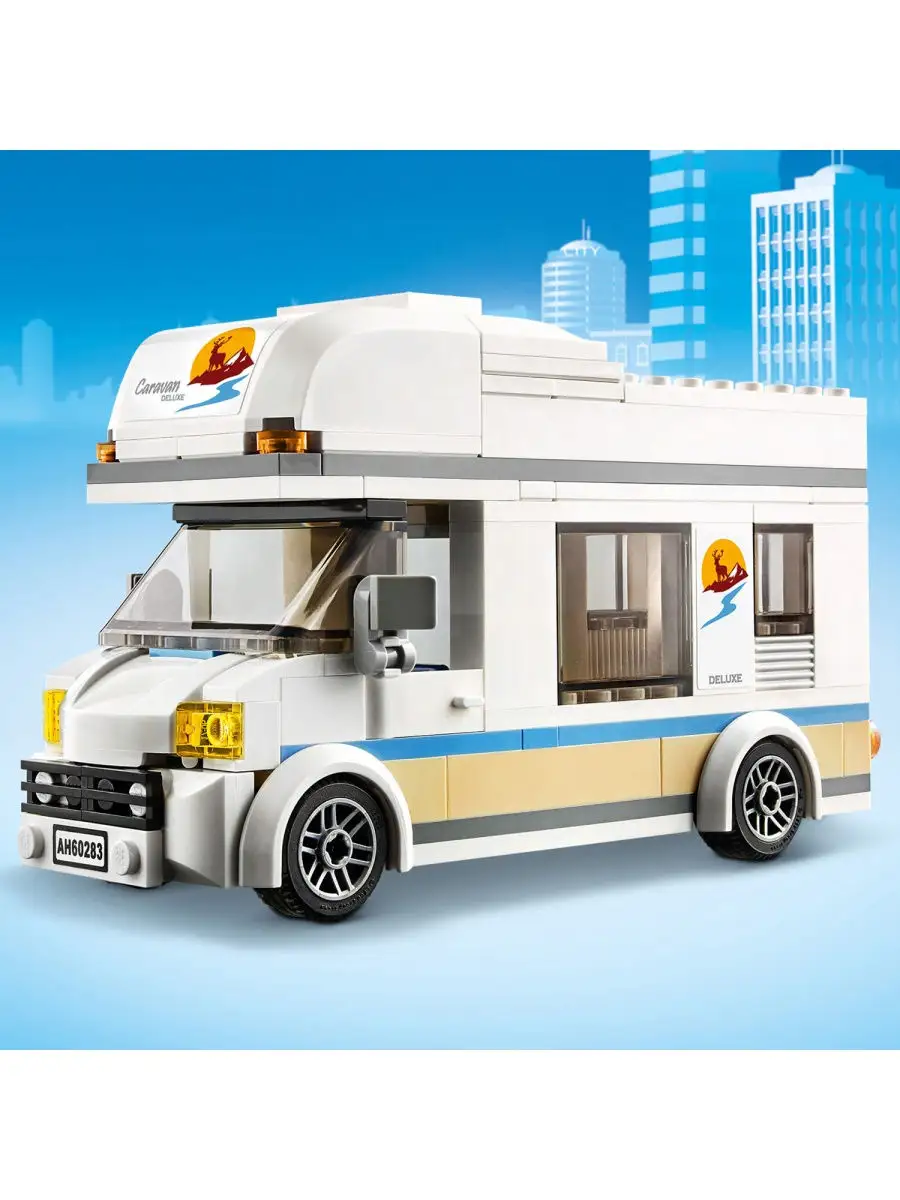 Конструктор LEGO City Great Vehicles 60283 Отпуск в доме на колёсах /  игрушка в дорогу, машинка LEGO 17529387 купить в интернет-магазине  Wildberries