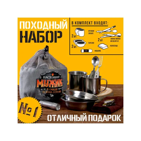 Набор туристический 8 предметов