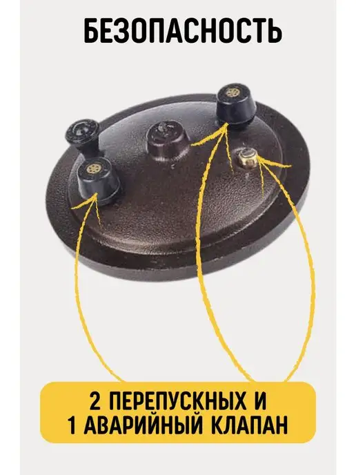 rashko baba Афганский казан 15 литров скороварка Черный, коричневый, фото 5