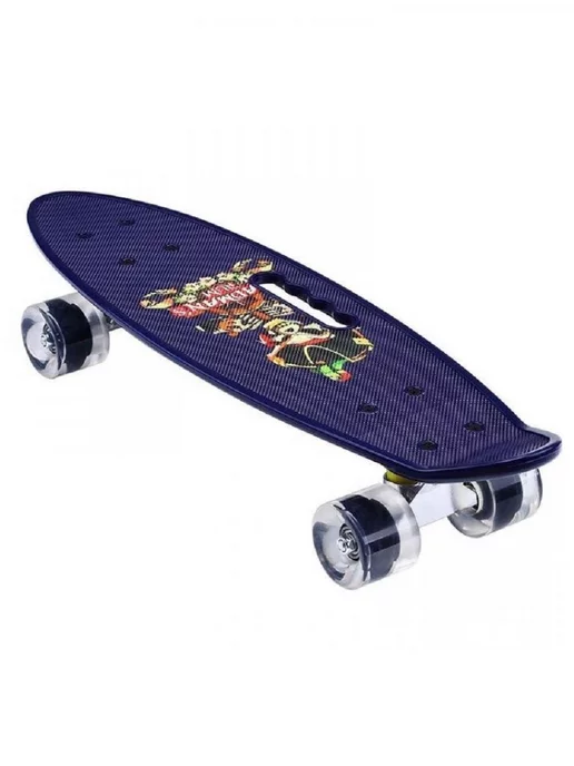 HOT.SKATE Пенниборд Скейтборд Круизер Светящиеся колеса, вариант, фото 2