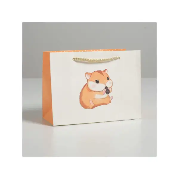 Пакет подарочный, 14,5х19,5х8,5 см