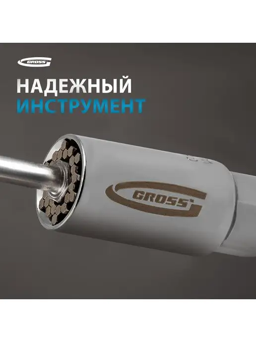 GROSS Головка торцевая многоразмерная 6-21 мм, 3 8", 13191, вариант, фото 4