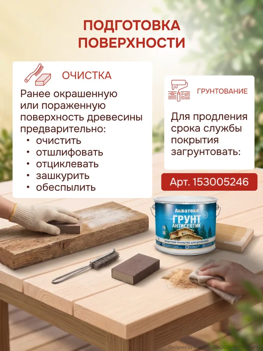 ЛЮБИМАЯ ДАЧА Защитно-декоративное покрытие для дерева, тик 2.7 л, 750 мл, фото 6