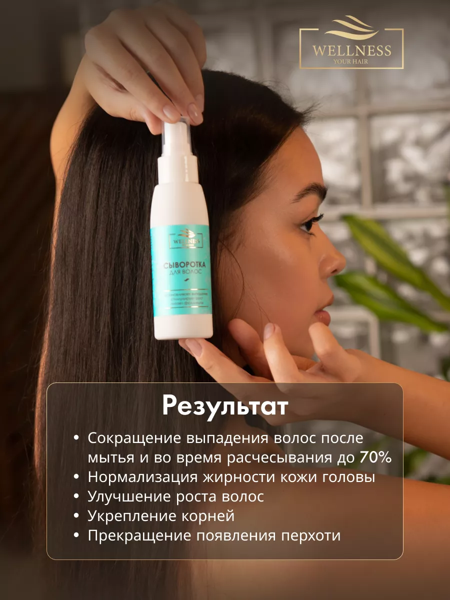 Сыворотка для роста против выпадения Wellness your hair 17651807 купить за  408 ₽ в интернет-магазине Wildberries