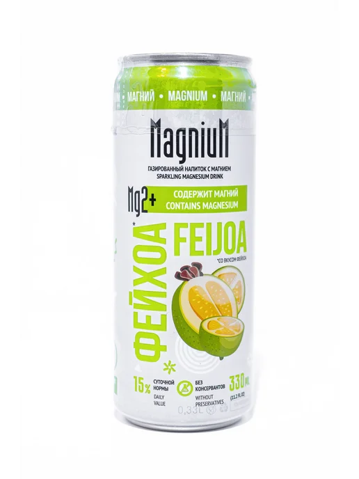 MagniuM Напиток с магнием Фейхоа, 12 шт, Лимонад без консервантов, 12 шт, фото 8