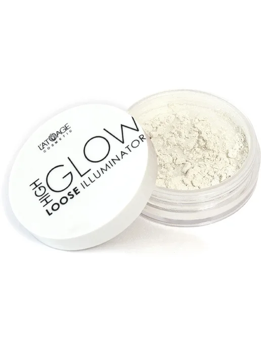L'atuage Cosmetic Хайлайтер рассыпчатый High Glow тон 802 Бежевый диамант, бежевый, фото 8