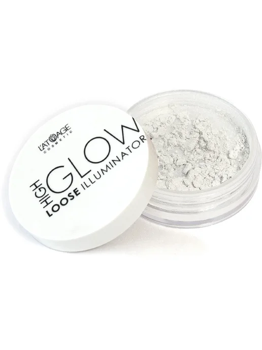 L'atuage Cosmetic Хайлайтер рассыпчатый High Glow тон 804 Снежный гламур, вариант, фото 8
