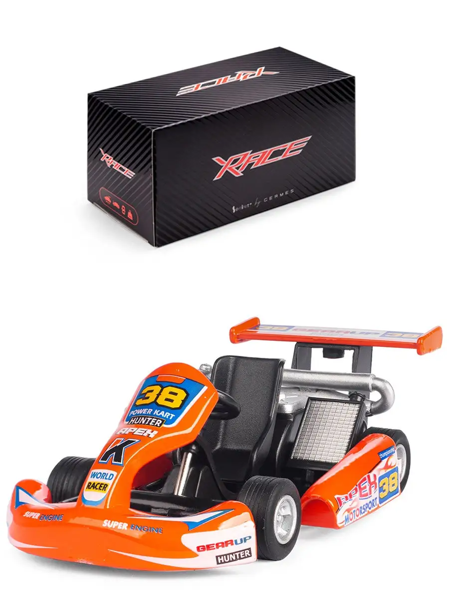 Детская игрушечная металлическая машинка картинг, модель Turbo Go Kart  Serinity Toys 17700800 купить в интернет-магазине Wildberries