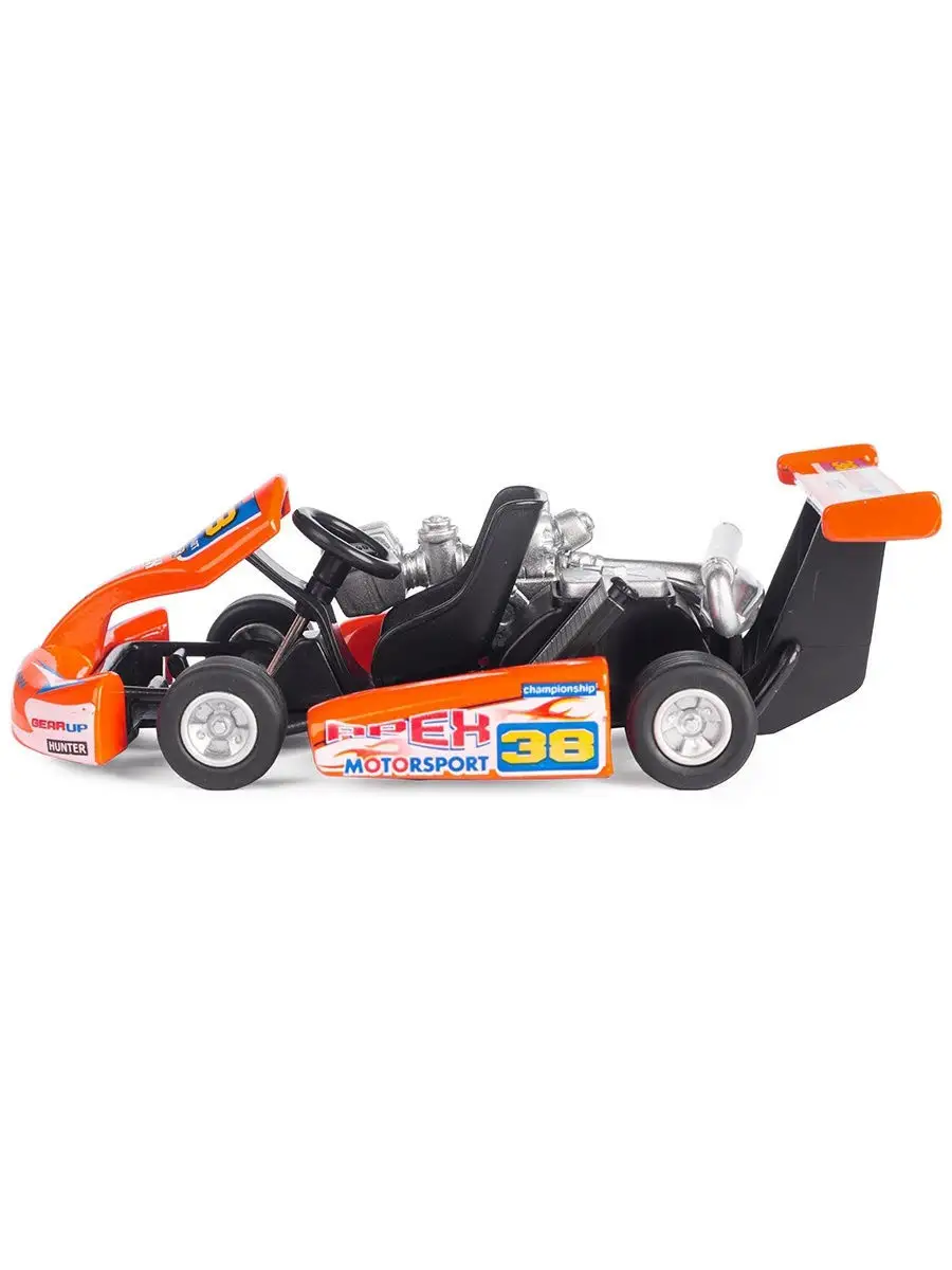 Детская игрушечная металлическая машинка картинг, модель Turbo Go Kart  Serinity Toys 17700800 купить в интернет-магазине Wildberries