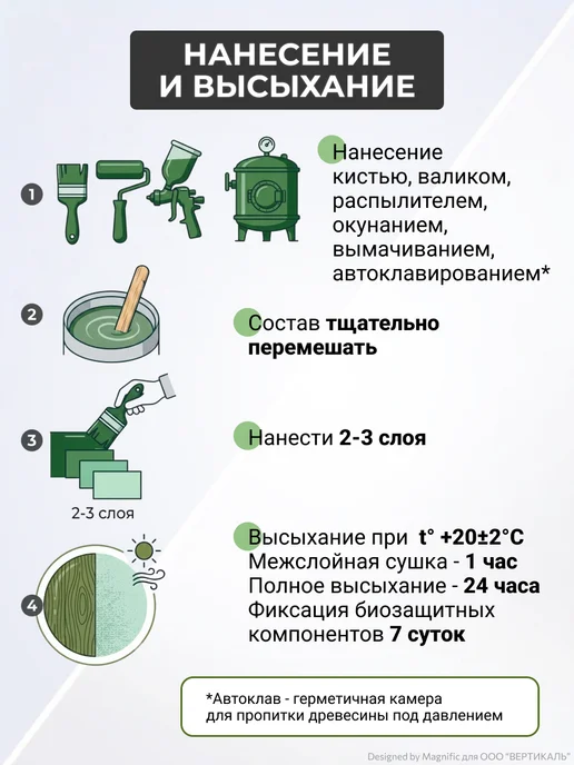 ЭКОДОМ Биозащитный состав для древесины 20 кг, 20 кг, фото 7