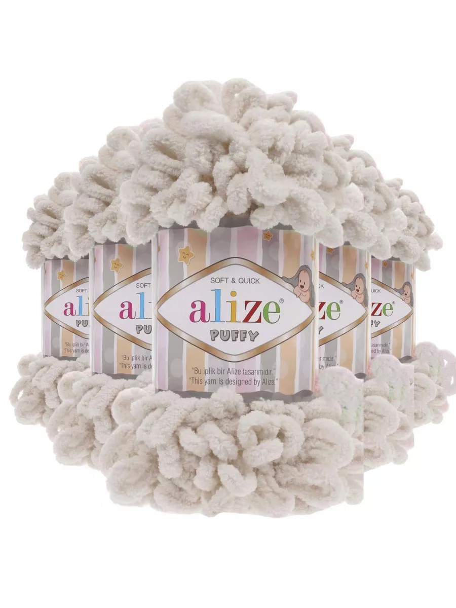 Пряжа puffy 599 - 5 шт. Alize PUFFY 17758460 купить за 896 ₽ в  интернет-магазине Wildberries