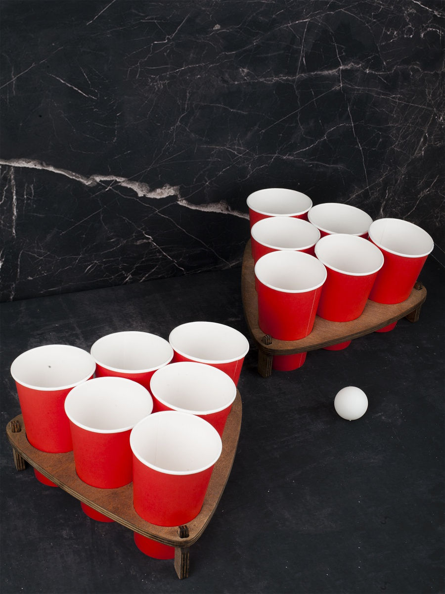 Настольная алкогольная игра Бирпонг ( Beerpong ), оригинальный подарок для  весёлых компаний BeerPongu 17769951 купить в интернет-магазине Wildberries