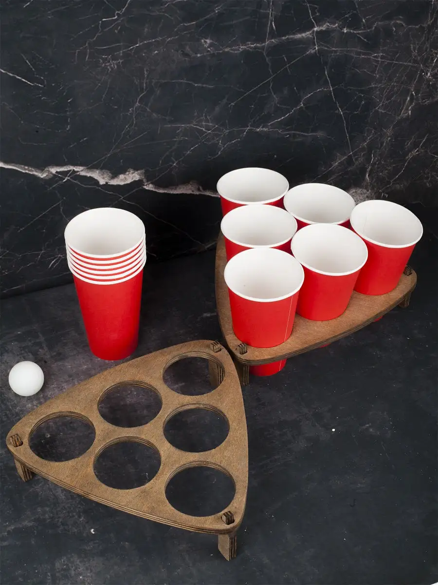 Настольная алкогольная игра Бирпонг ( Beerpong ), оригинальный подарок для  весёлых компаний BeerPongu 17769951 купить в интернет-магазине Wildberries