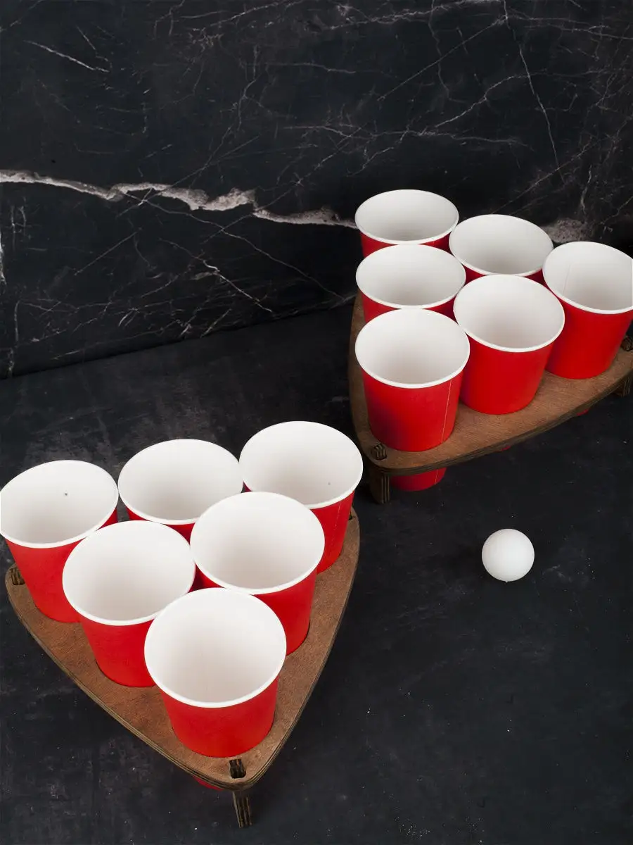 Настольная алкогольная игра Бирпонг ( Beerpong ), оригинальный подарок для  весёлых компаний BeerPongu 17769951 купить в интернет-магазине Wildberries