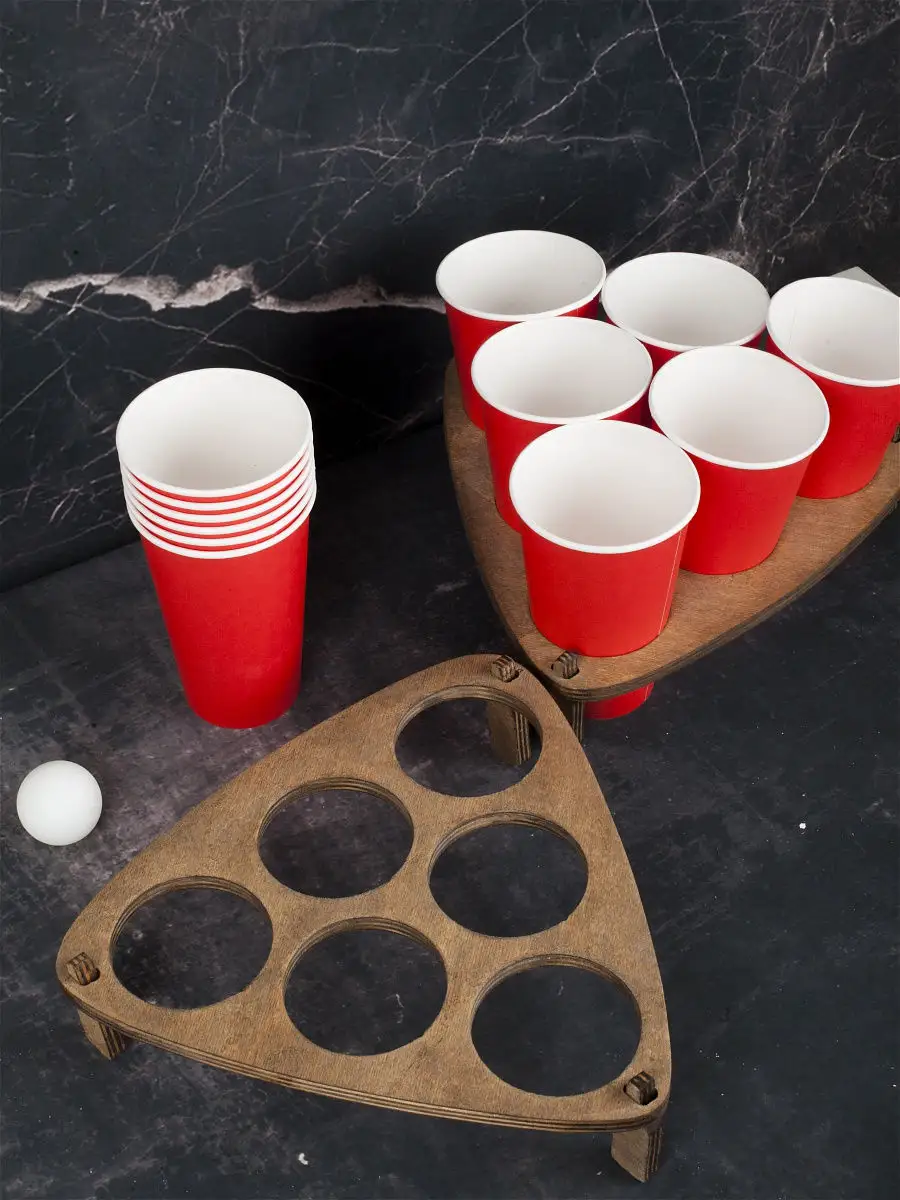 Настольная алкогольная игра Бирпонг ( Beerpong ), оригинальный подарок для  весёлых компаний BeerPongu 17769951 купить в интернет-магазине Wildberries