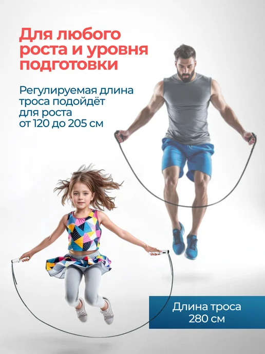 SYPA Умная спортивная скакалка для фитнеса со счетчиком, черный, фото 4