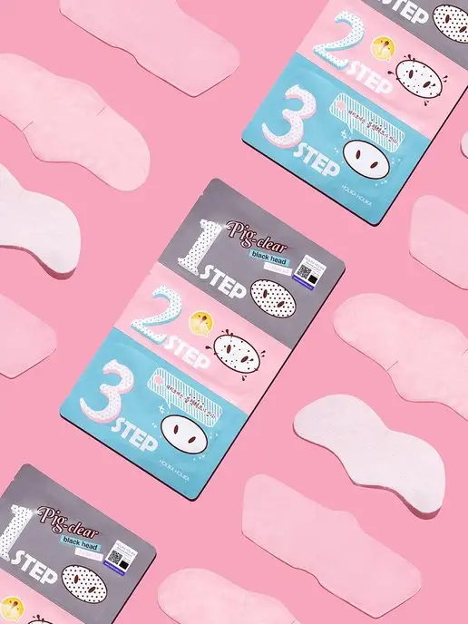 HOLIKA HOLIKA Очищающие полоски от черных точек и для очистки пор Pig-Nose, черный, фото 6