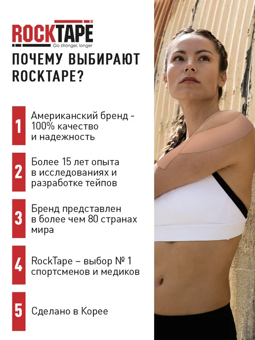 Rocktape Кинезио тейп (патчи) для тела 15шт, черный, 15 шт, фото 6