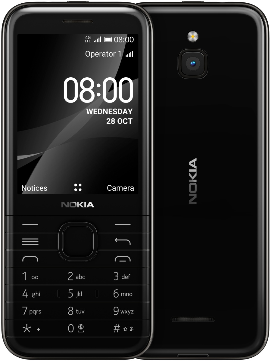 Мобильный телефон Nokia 8000 4G DS/2,8/320х240/QVGA/512МБ+4ГБ/2МП/1500  mAh/QC8909 Nokia 17867888 купить в интернет-магазине Wildberries