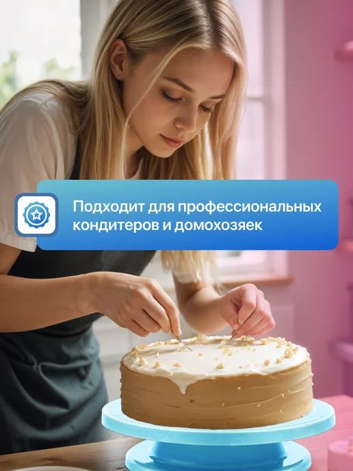 CIN CIN Вращающаяся подставка для торта 28см, голубой, фото 4