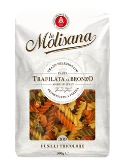 LA MOLISANA Макароны Спиральки цветные из твердых сортов пшеницы, 500г