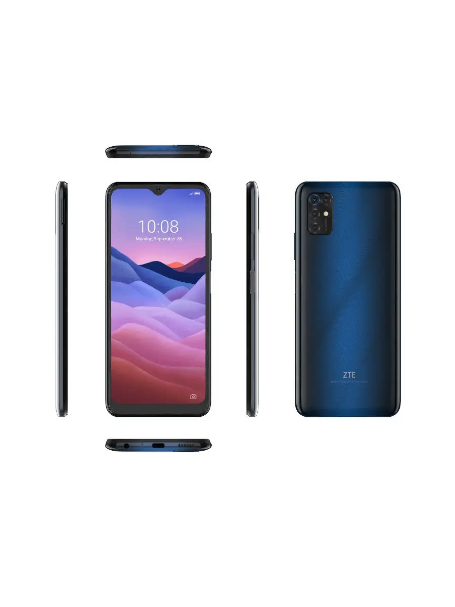 ZTE Blade V2020 smart (4+64) синий ZTE 17917170 купить в интернет-магазине  Wildberries