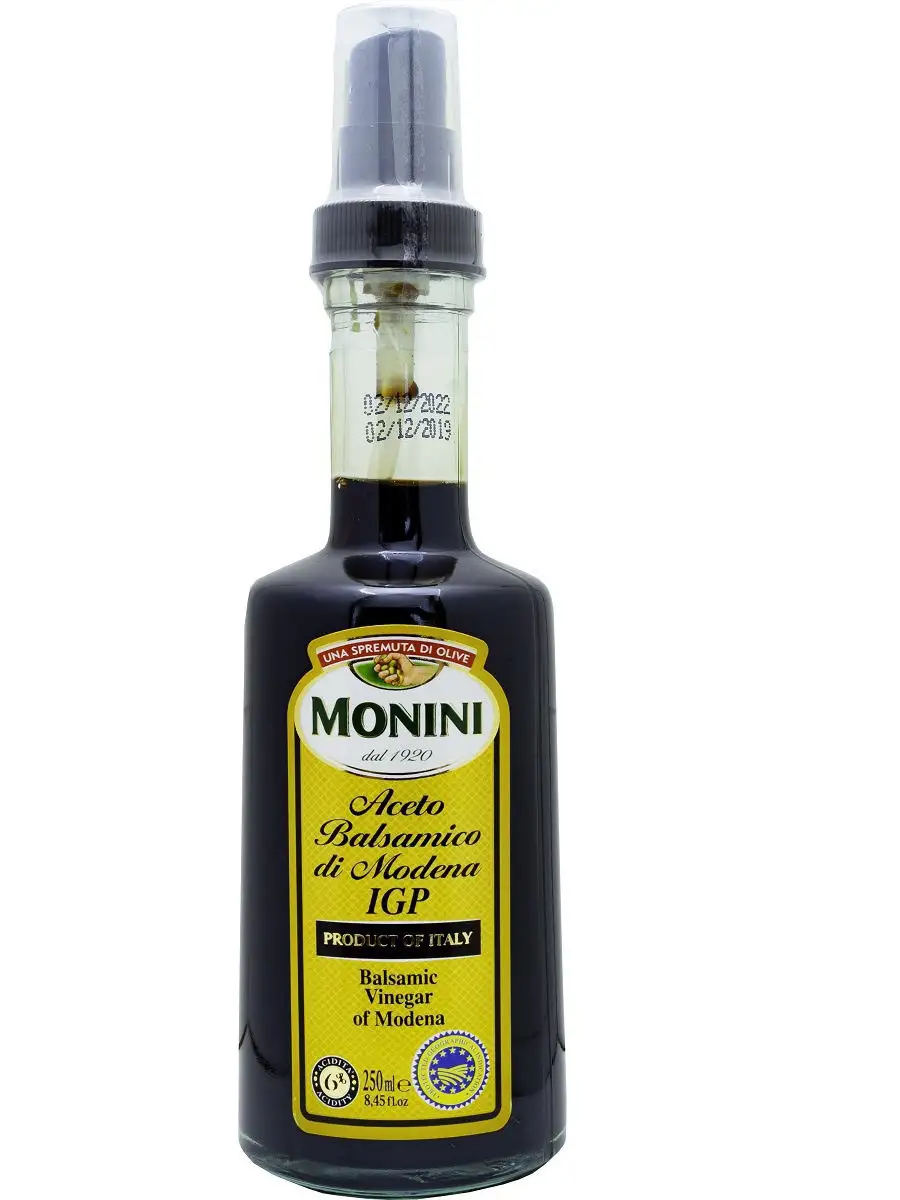 Уксус Monini Spray Aceto Balsamic vinegar Винный бальзамический спрей,  0,25л Monini 17943444 купить в интернет-магазине Wildberries