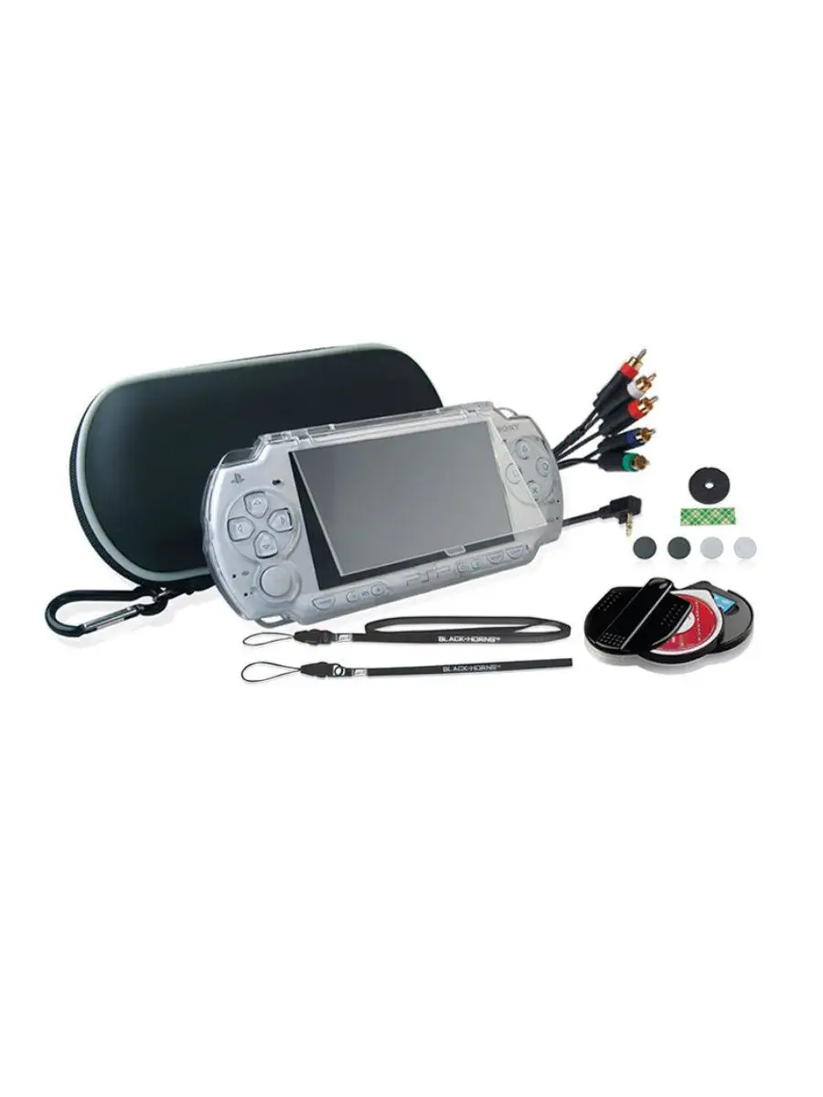 Kit 8 in 1 набор аксессуаров для Sony PSP 2000/3000 Black Horns 17985465  купить в интернет-магазине Wildberries