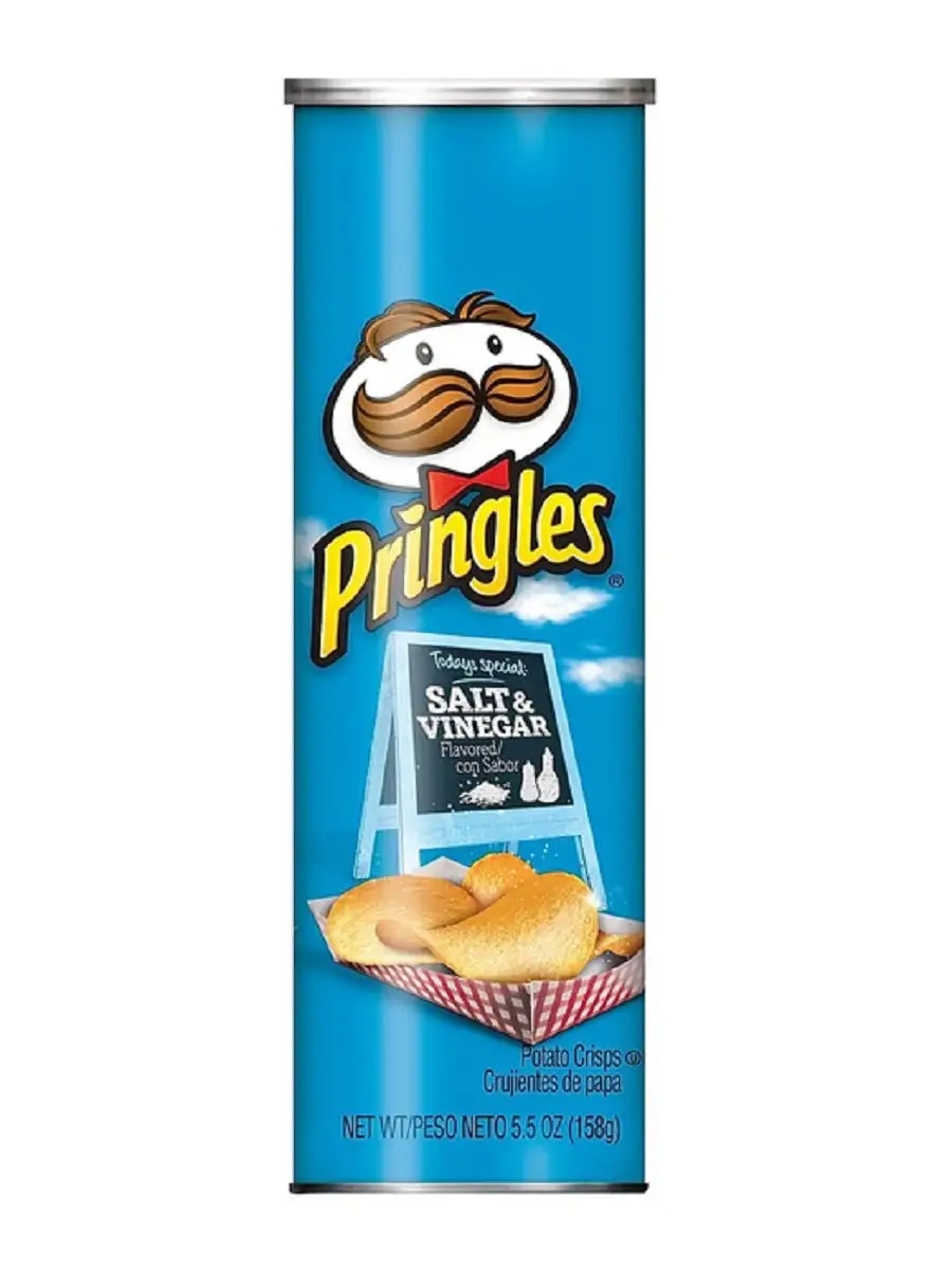 Принглс Чипсы Соль/Уксус 158гр. (США) Pringles USA 17995790 купить в  интернет-магазине Wildberries