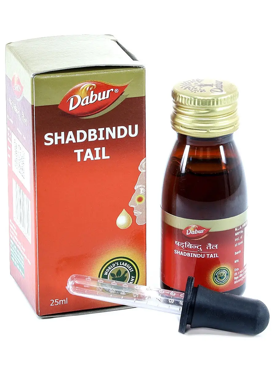 Масло Shadbindu Tail ухо-горло-нос, 25мл Dabur 18051942 купить за 258 ₽ в  интернет-магазине Wildberries