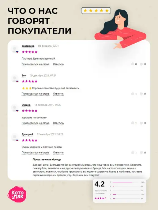 Котово Полимер Пакеты майка с ручками 30х55 100 штук фасовочные, 27x47, фото 7