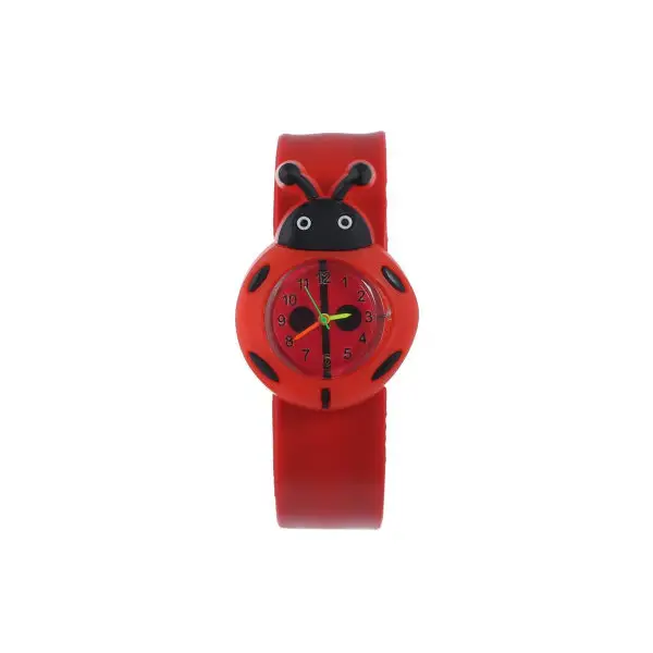Часы наручные детские Божья коровка 4*4 см