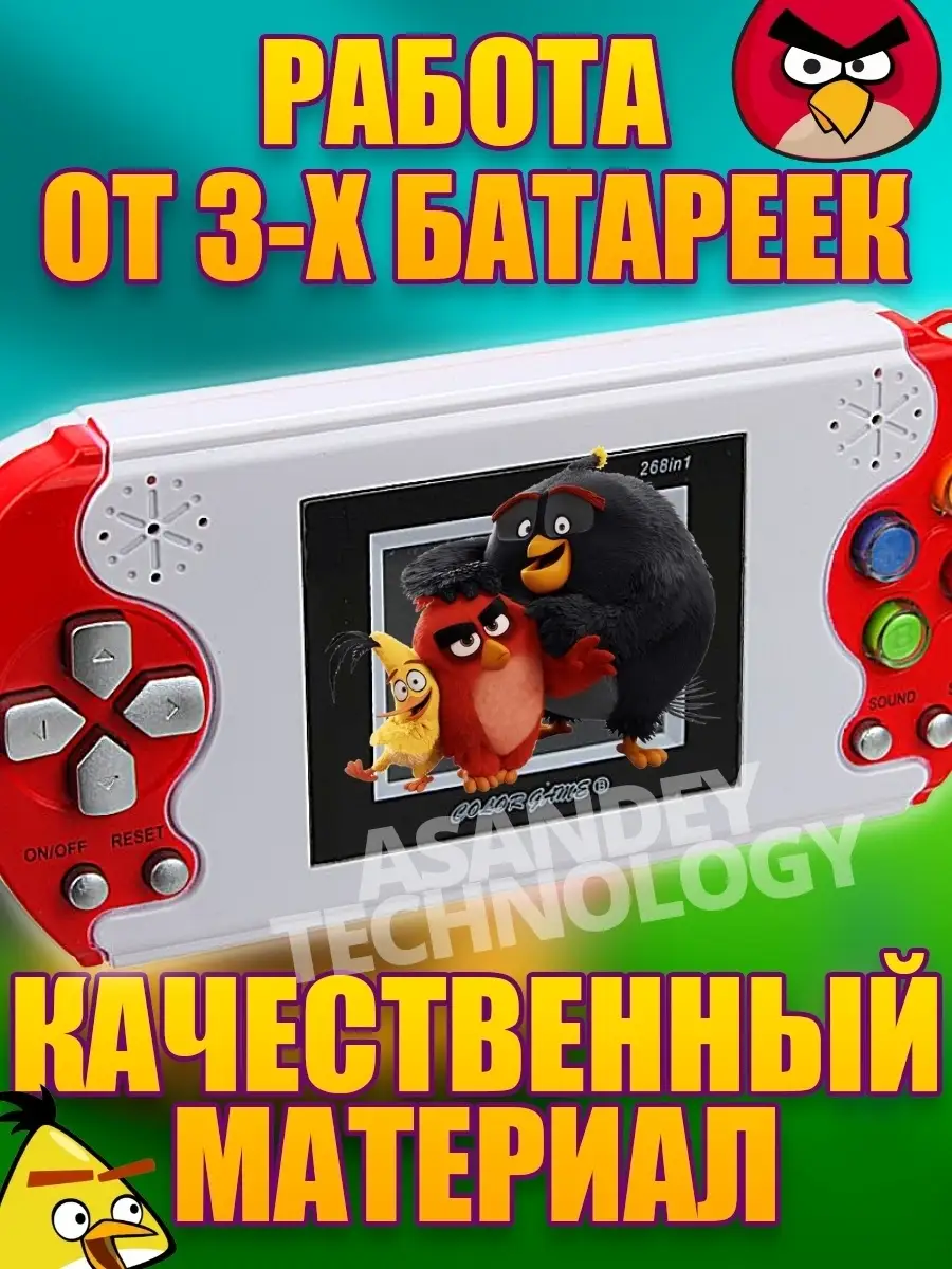 Игровая портативная консоль с играми из детства Мобильная приставка 8 бит  для взрослых и детей ASANDEY TECHNOLOGY 18081926 купить в интернет-магазине  Wildberries