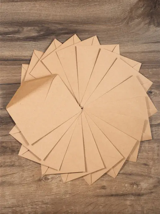 PaperFox Крафтовые конверты бумажные подарочныe для дeнег нaклейки, зеленый, фото 4