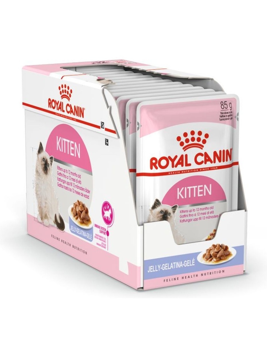 Royal Canin влажный корм для котят всех пород, в желе (24шт в уп) 85 гр ROYAL  CANIN 18108005 купить в интернет-магазине Wildberries